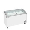 TEFCOLD NIC 401 SCEB – Prosklený pultový mrazák s oblými víky (298 l)