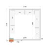 TEFCOLD CR 270x270x220 – Stavebnicový chladicí box 80 mm