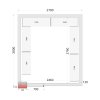 TEFCOLD CR 270x300x220 – Stavebnicový chladicí box 80 mm