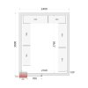TEFCOLD CR 240x300x220 - Stavebnicový mrazicí box 120 mm