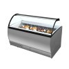 TEFCOLD ISABELLA 13LX – Zmrzlinová vitrína, statické chlazení, na 13x 5 l vaničky, šedá