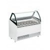 TEFCOLD BERMUDA VIEW RV10 – Zmrzlinová vitrína, ventilované chlazení, na 10x 5 l vaničky, bílá