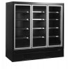 TEFCOLD EXTRA1875 FD – Mrazicí vitrína, 3-dveřová, přístěnná, NO FROST, šířka 198 cm, černá