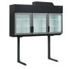 TEFCOLD MTF 210 B – Mrazicí/chladicí vitrína nad ostrov, 3-prosklené dveře, 628 l, černá