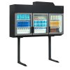 TEFCOLD MTF 210 B – Mrazicí/chladicí vitrína nad ostrov, 3-prosklené dveře, 628 l, černá