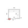TEFCOLD CR 180x150x220 – Stavebnicový mrazicí box, 3,85 m³, izolace 120 mm