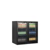 TEFCOLD BA26H – Prosklený minibar, 2-křídlové dveře, 182 l, černý