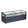 TEFCOLD VIEW 250 CF VS – Mrazicí/chladicí ostrov, 2-rovná prosklená posuvná víka, 860 l, antracit