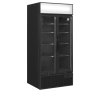 TEFCOLD FSC891H Black – Prosklená lednice, 2-křídlové dveře, s reklamním panelem, 535 l, černá