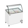 TEFCOLD IC301SCE+SO – Zmrzlinová vitrína, statické chlazení, na 6x 5 l vaničky, bílá