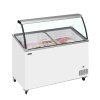 TEFCOLD IC401SCE+SO – Zmrzlinová vitrína, statické chlazení, na 8x 5 l vaničky, bílá