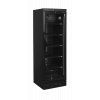 TEFCOLD CEV 435 BLACK – Prosklená lednice, 1-křídlové dveře, 345 l, černá