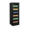 TEFCOLD CEV 435 BLACK – Prosklená lednice, 1-křídlové dveře, 345 l, černá