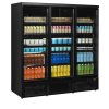 TEFCOLD Atom Maxi C3DBB - Chladicí vitrína, 3-křídlové dveře, 1264 l, černá