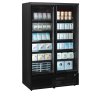 TEFCOLD Atom Maxi F2DBB – Mrazicí vitrína, 2-dveřová, NO FROST, 702 l, černá