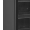 TEFCOLD SCU 1425 frameless – Prosklená lednice, 1-křídlové bezrámové dveře, 347 l, černá