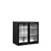 TEFCOLD DB201H – Prosklený minibar s 2 posuvnými dveřmi, černý (182 l)