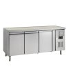 TEFCOLD GC73 – Chladicí stůl, 3-dveřový, bez desky, 402 l, nerezový