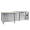 TEFCOLD GC74 – Chladicí stůl, 4-dveřový, bez desky, 476 l, nerezový