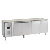 TEFCOLD GC74 LEFT – Chladicí stůl, 4-dveřový, bez desky, 476 l, nerezový