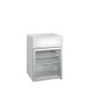 TEFCOLD UF 100 GCP – Mrazicí vitrína, stolní, statické chlazení, s reklamním panelem, 113 l, bílá
