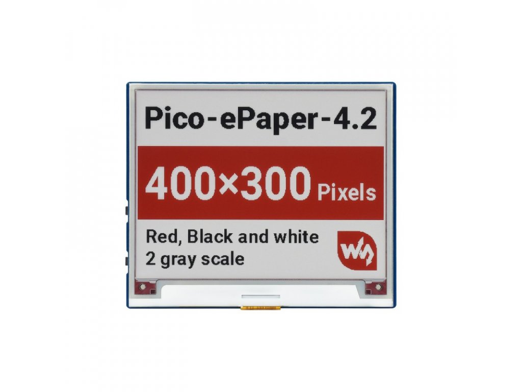 4.2inch E-Paper E-Ink Display Module (B) for Raspberry Pi Pico, 400×300 ...