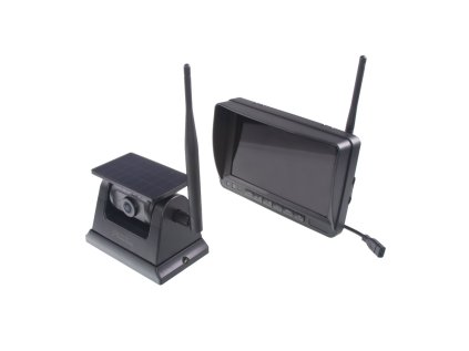 SET bezdrôtový digitálny kamerový systém s monitorom 7" AHD, aku + solár kamera, DVR