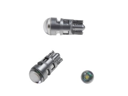 CREE LED T10 biela, 12V, 5W so šošovkou