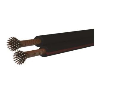 Dvojlinka ECO 2×1,0mm, čierno/červená