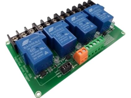 4-kanálový vysoko výkonný reléový modul 24V