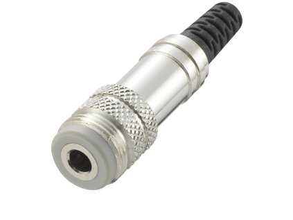 Konektor jack 3.5 mm zásuvka, rovná Pólov: 4 stereo strieborná 1 ks