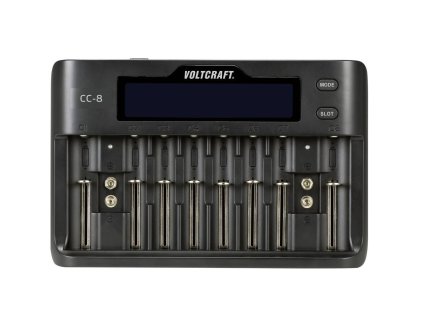 VOLTCRAFT CC-8 nabíjačka na okrúhle akumulátory LiIon, LiFePO, NiMH, NiCd A, mignon (AA), micro (AAA