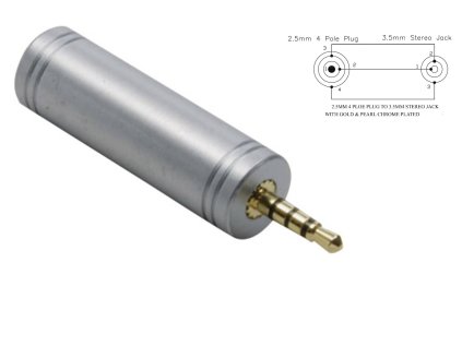 BKL Electronic 1103096 1103096 jack audio adaptér [1x jack zástrčka 2,5 mm - 1x jack zásuvka 3,5 mm]