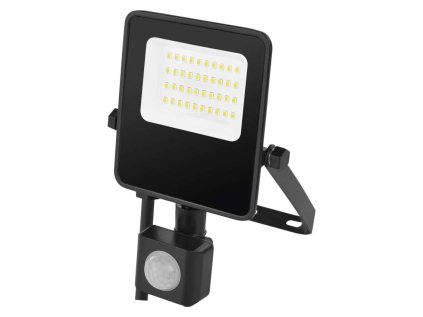 LED reflektor VISIO s pohybovým čidlom, 20 W, neutrálna biela, čierný