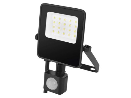 LED reflektor VISIO s pohybovým čidlom, 10W, neutrálna biela, čierný