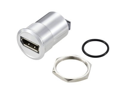 Zásuvka adaptéra panelu Display Port 1.2 zásuvka DisplayPort zásuvka DisplayPort strieborná M