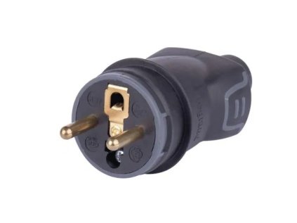 Vidlica gumová čierna IP44