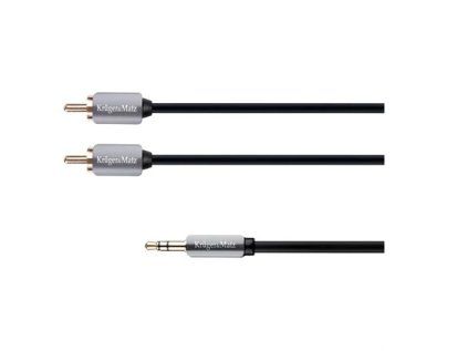 Kábel Jack 3.5mm stereo/2x Cinch 1m KRUGER & MATZ KM0309