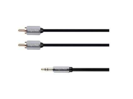 Kábel Jack 3.5mm stereo/2x Cinch 3m KRUGER & MATZ KM0311