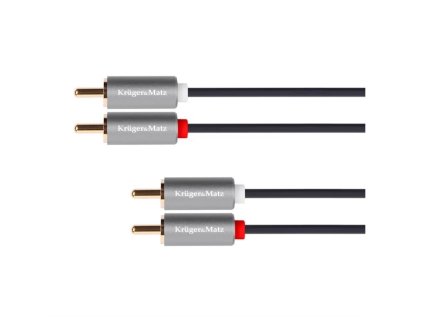 Kábel 2x Cinch konektor/2x Cinch konektor 10m KRUGER & MATZ KM1210 Basic