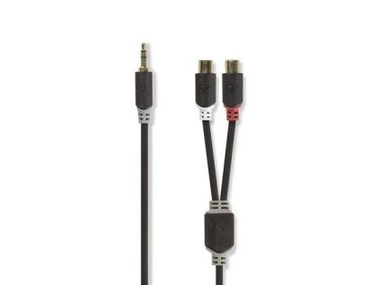 Kábel Jack 3,5mm stereo/2x Cinch 0,2m NEDIS CABW22250AT02