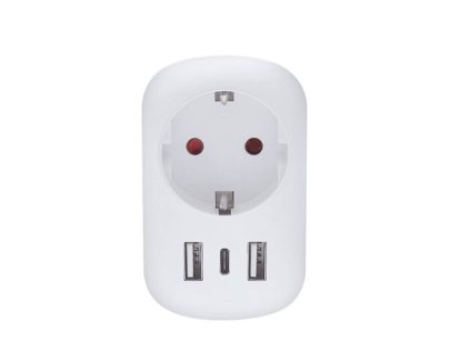 Solight cestovný adaptér s USB do Veľkej Británie, typ G