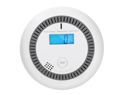 Solight detektor spalín CO + alarm, 85dB, 3x AA batéria