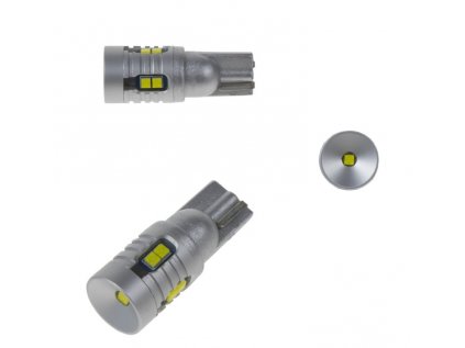 LED T10 biela, 12/24V, 9LED/3W SMD