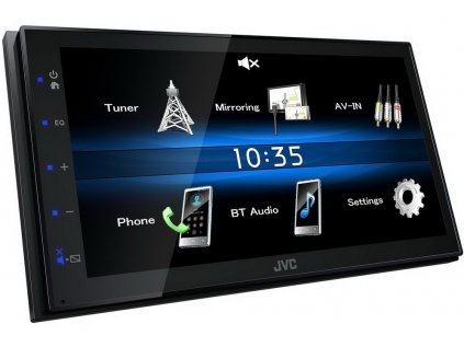 JVC 2DIN autorádio/6,8" displej/USB/AUX/Bluetooth