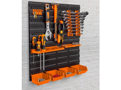 Nástenný organizér, držiak náradia - 2 ks tabúľ - 475 x 272 x 115 mm