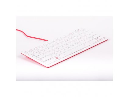 Raspberry Pi klávesnica, US, malinovo/biela