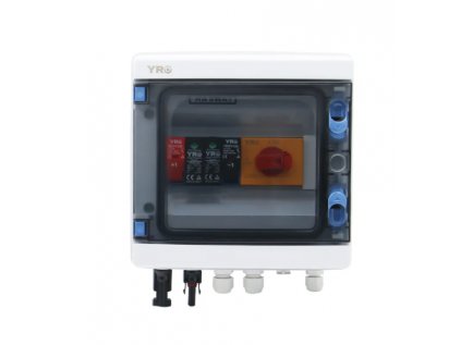 1 in 1 out 1000V solar photovoltaic combiner box with lightning protection DC 1000V fuse MCB SPD