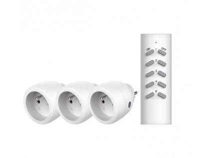 Zásuvky bezdrôtové GETI RCS312 3+1