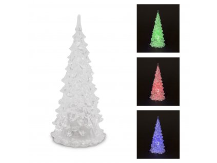 LED vianočný stromček 9x22cm